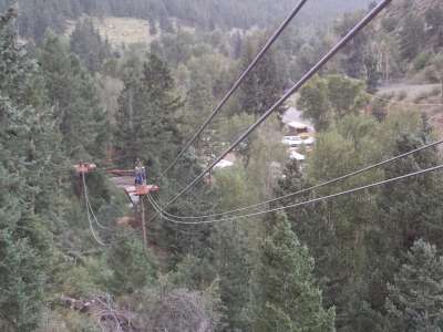 Ziplining Idaho Springs Colorado