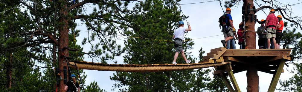 Ziplining in Colorado