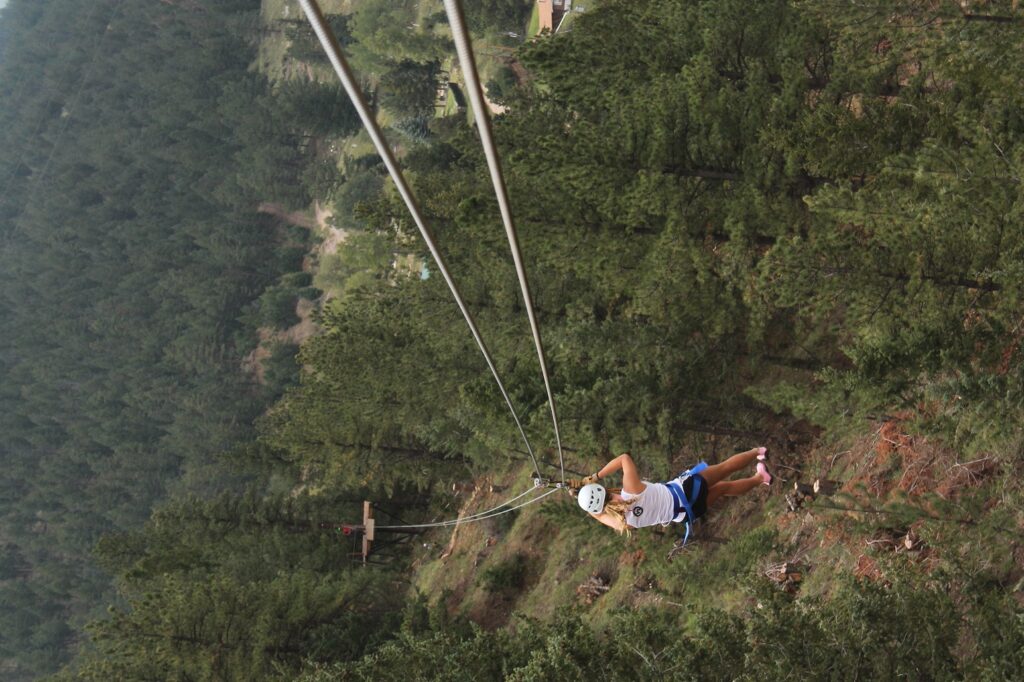 Ziplining in Colorado
