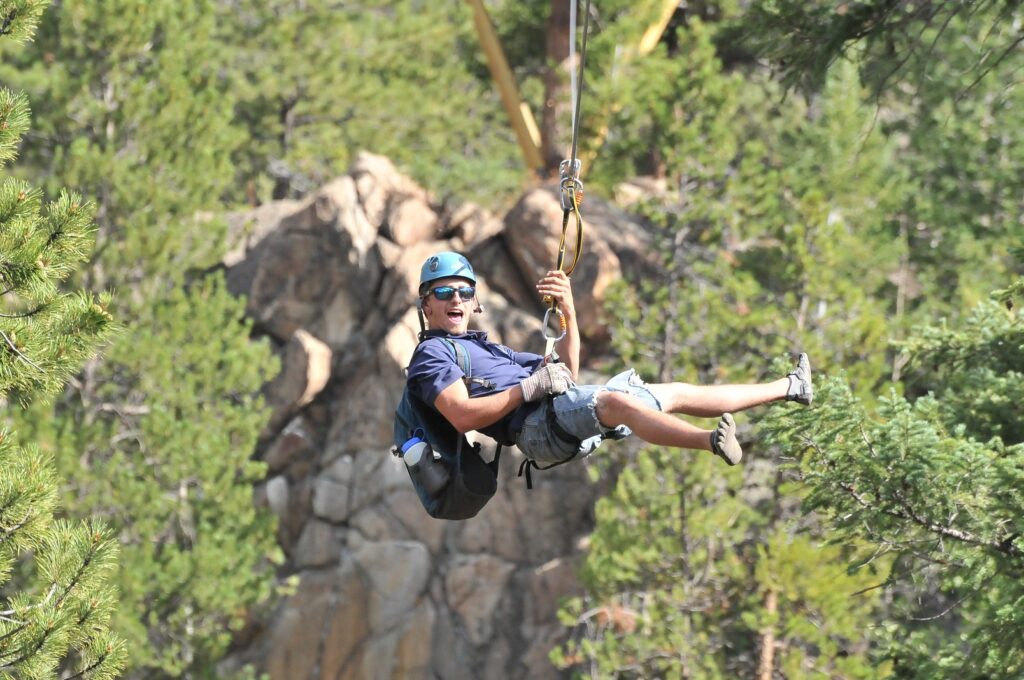Ziplining in Colorado