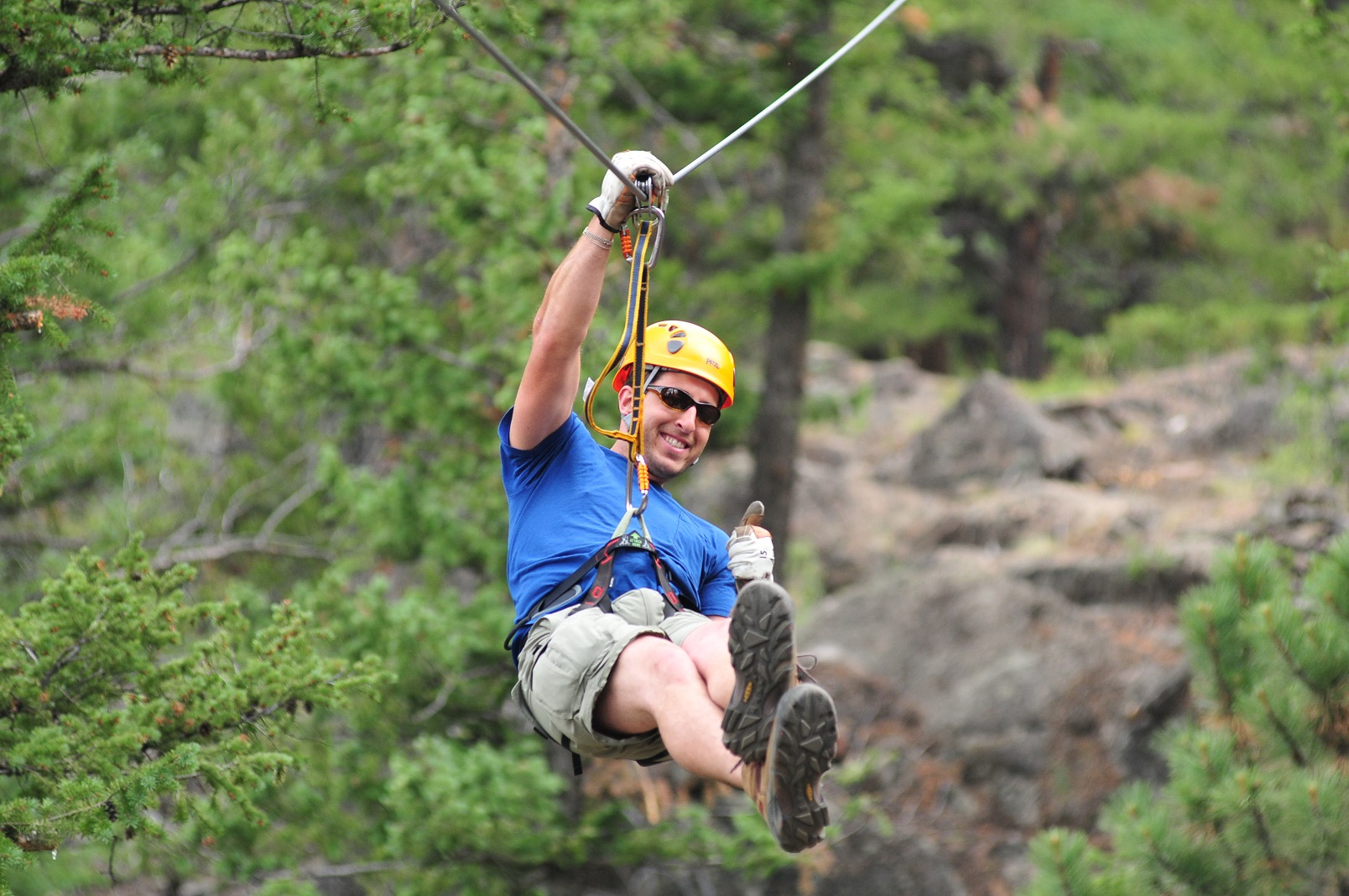 Ziplining in Colorado