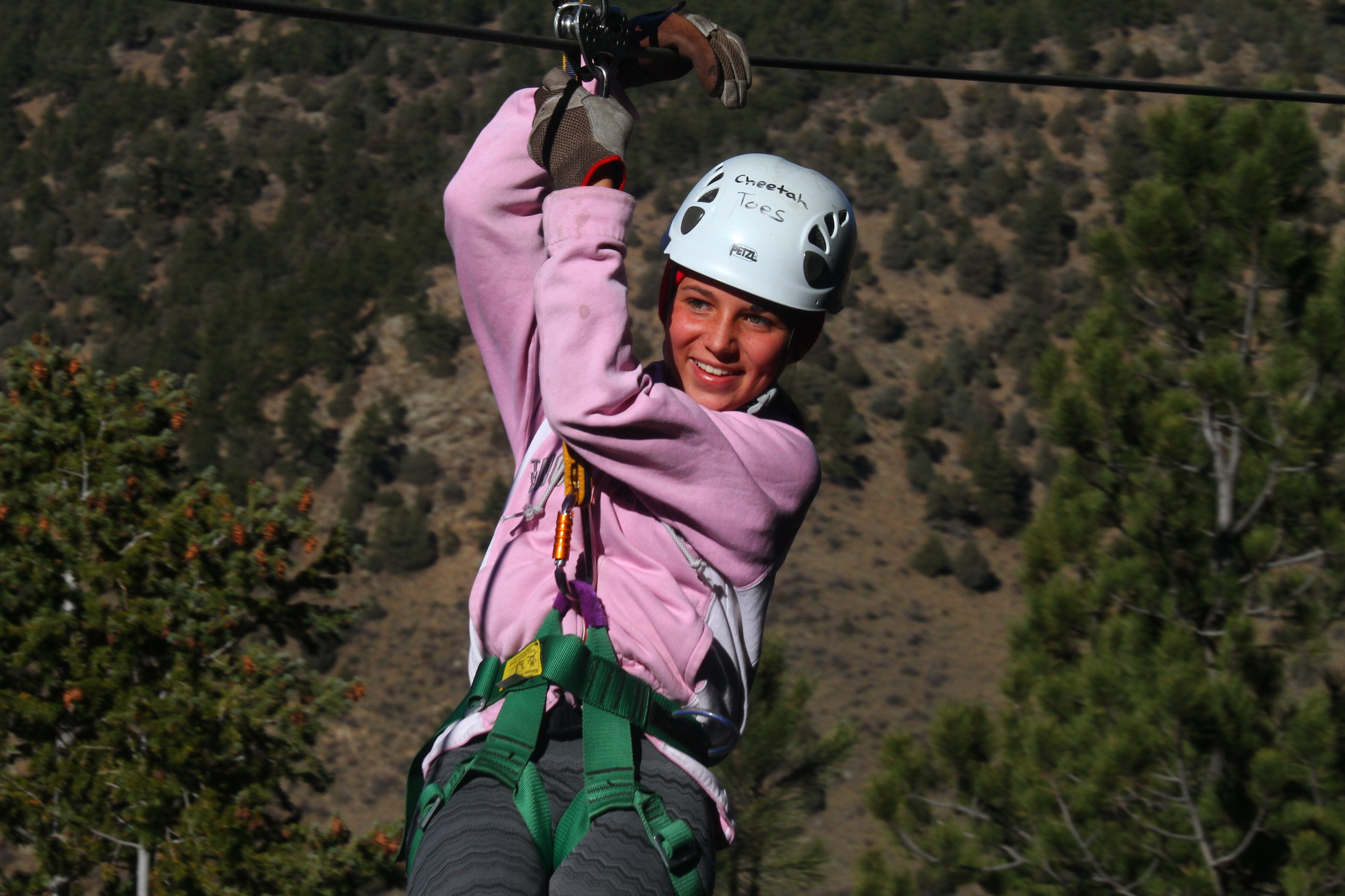 Ziplining Kids Colorado