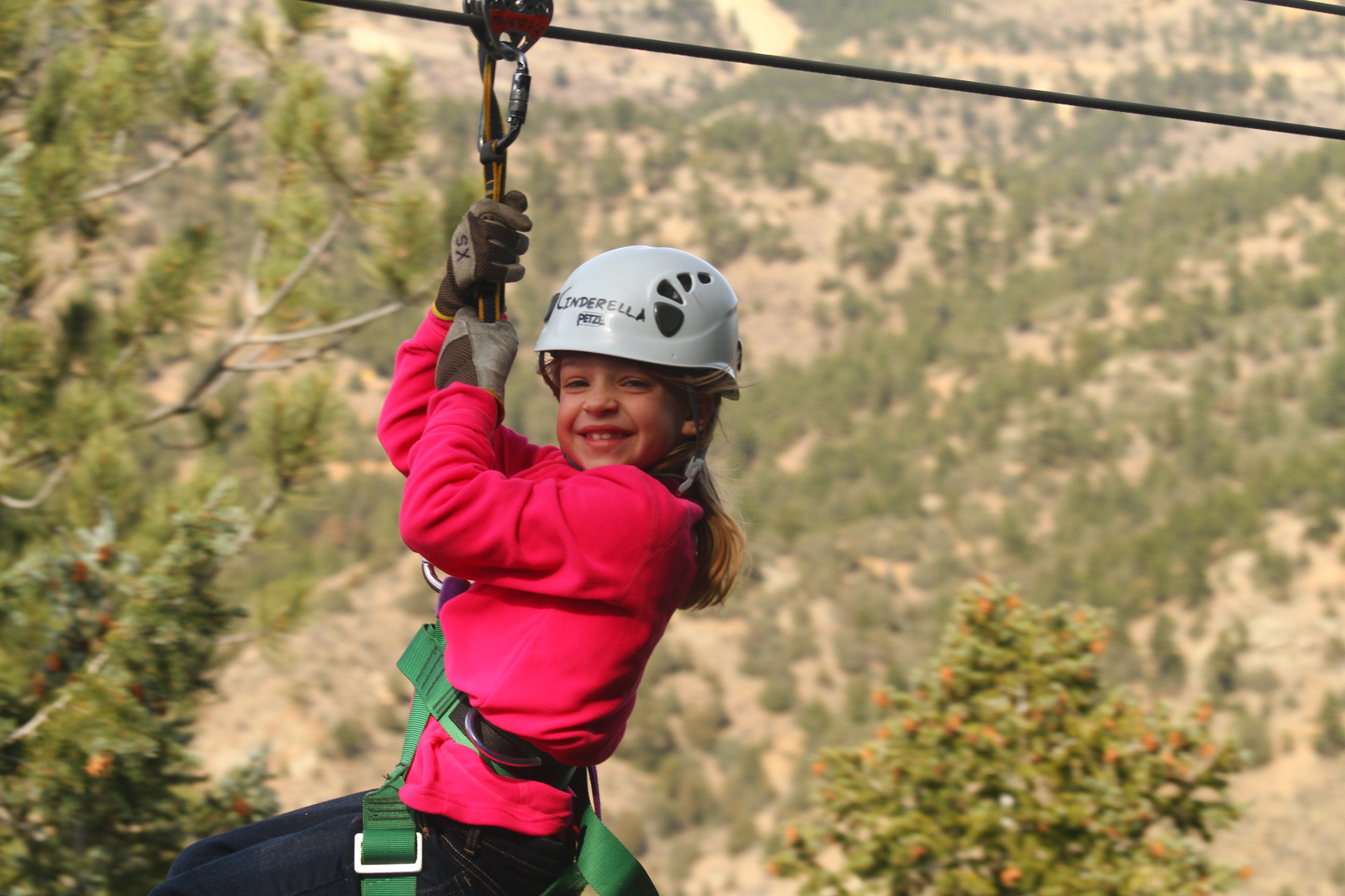 Kids Ziplining in Colorado