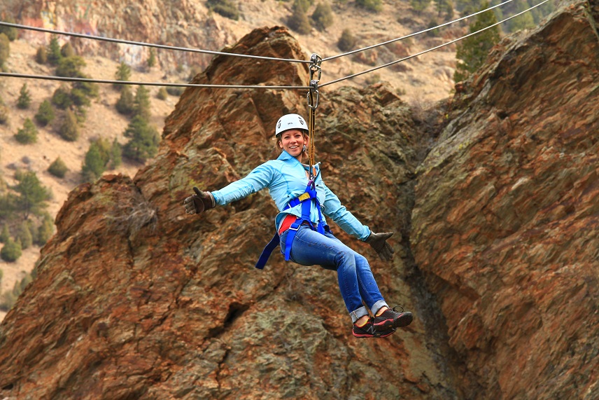 Ziplining in Colorado