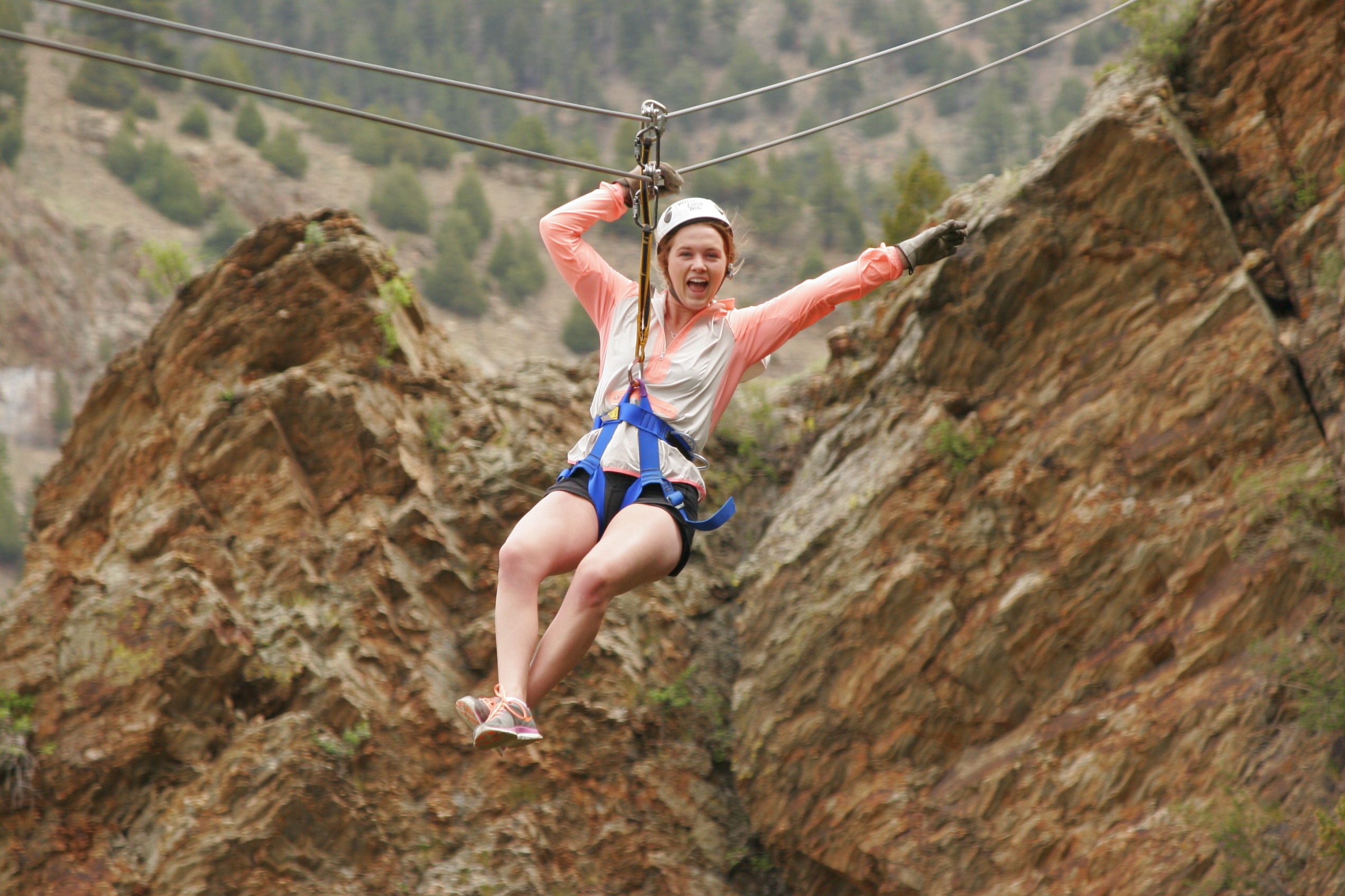 July Ziplining Colorado