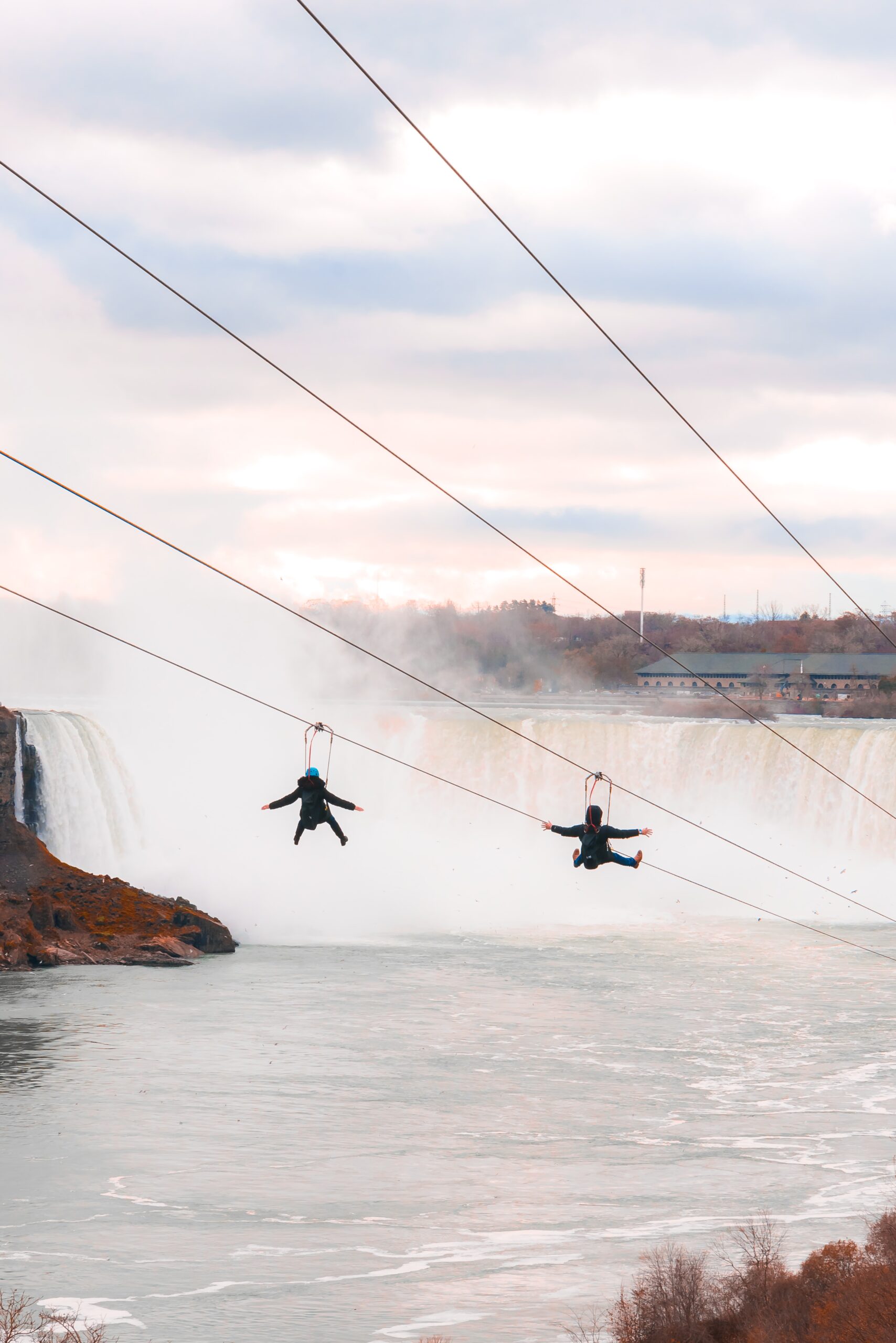 zipline over Niagara Falls