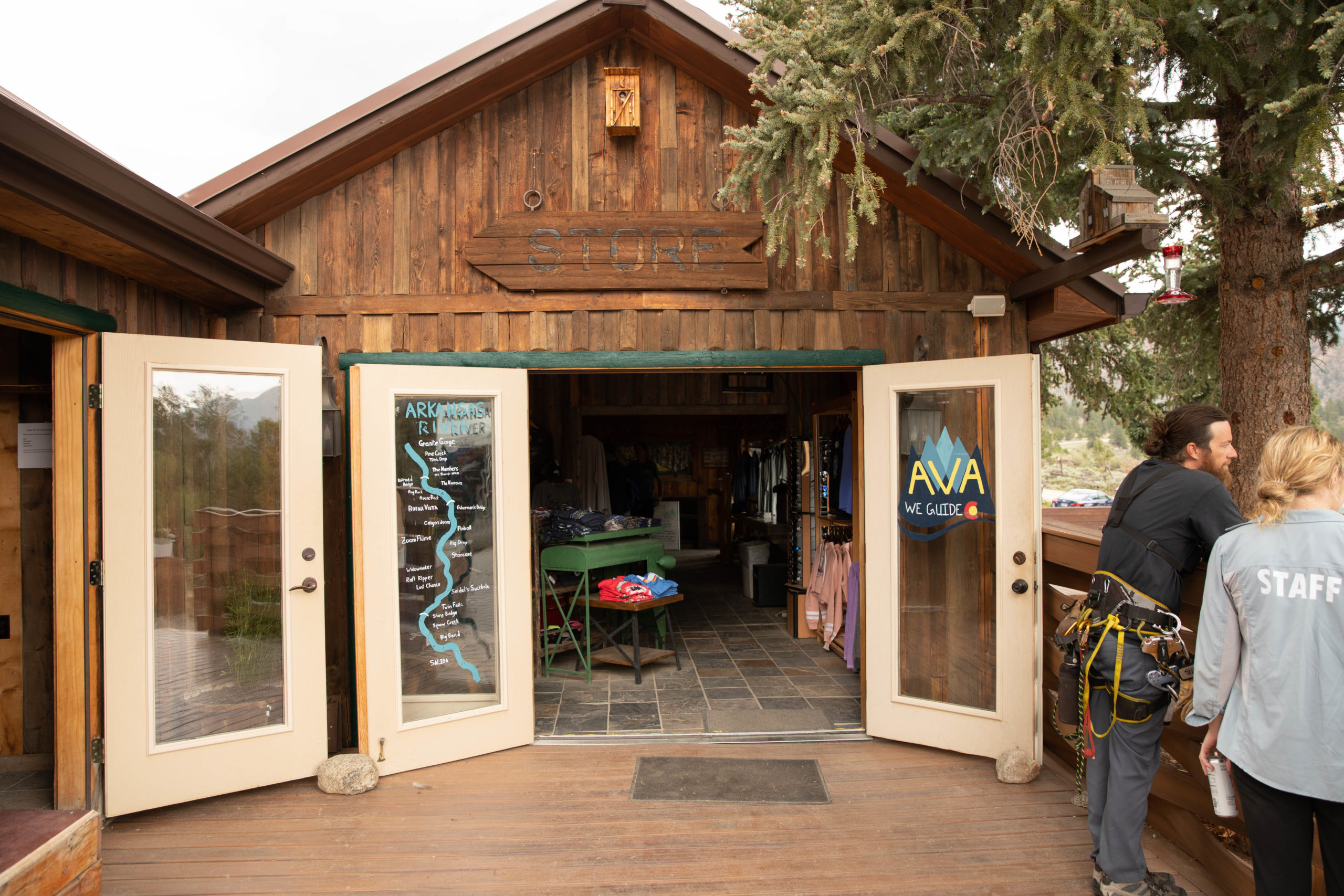 the outside of AVA Rafting & Zipline's Buena Vista outpost